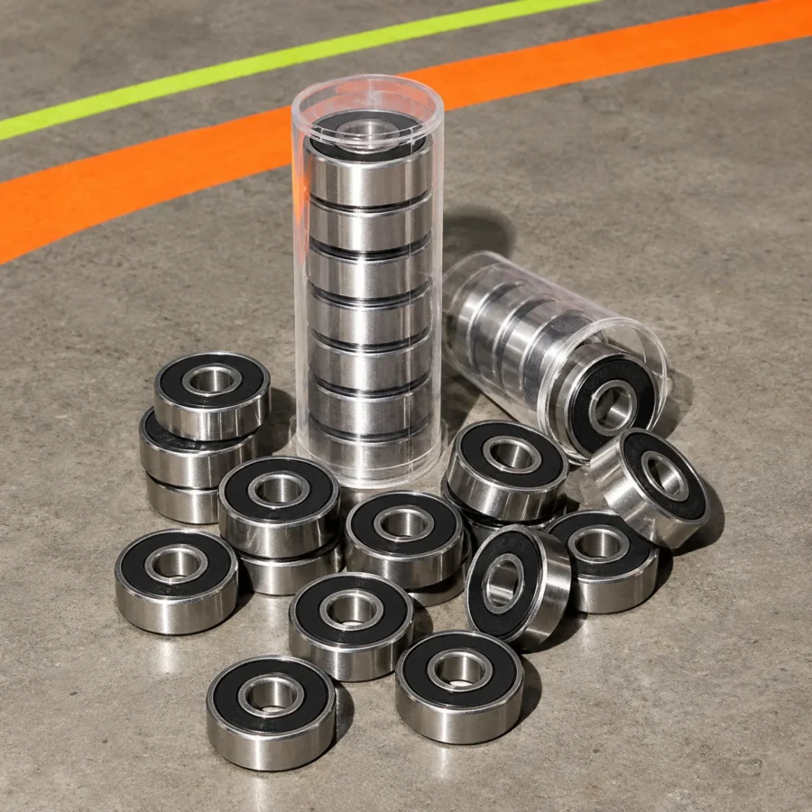 608 Chrome Steel Bearings · 16 Pack