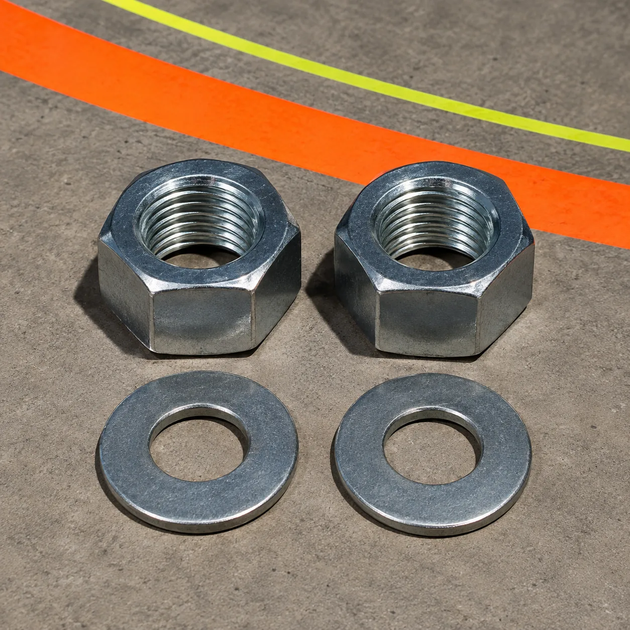 Toe Stop Lock Nut & Washer Kit