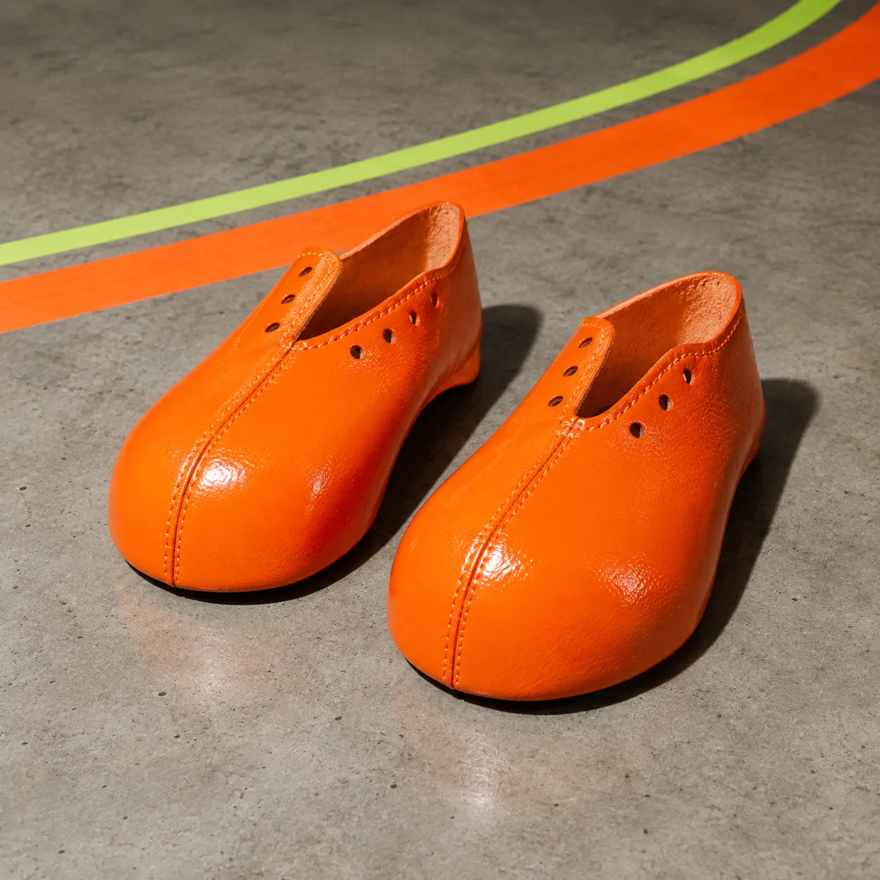 Leather-Look PU Toe Caps · Pair
