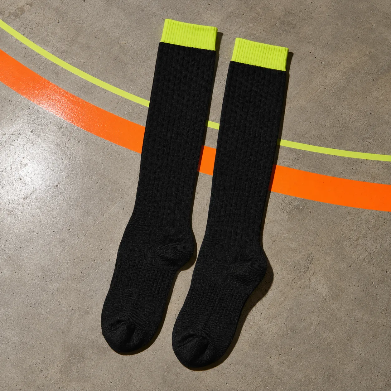 Knee-High Ribbed Socks
