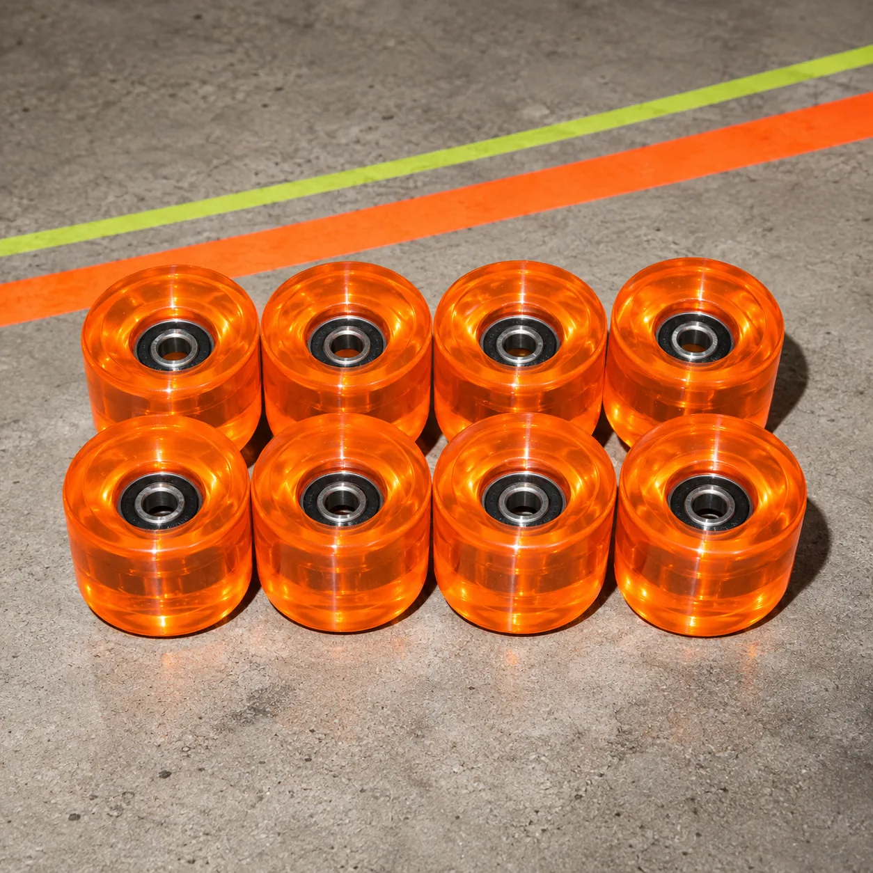 Oval 59mm Indoor Wheels · Set of 8